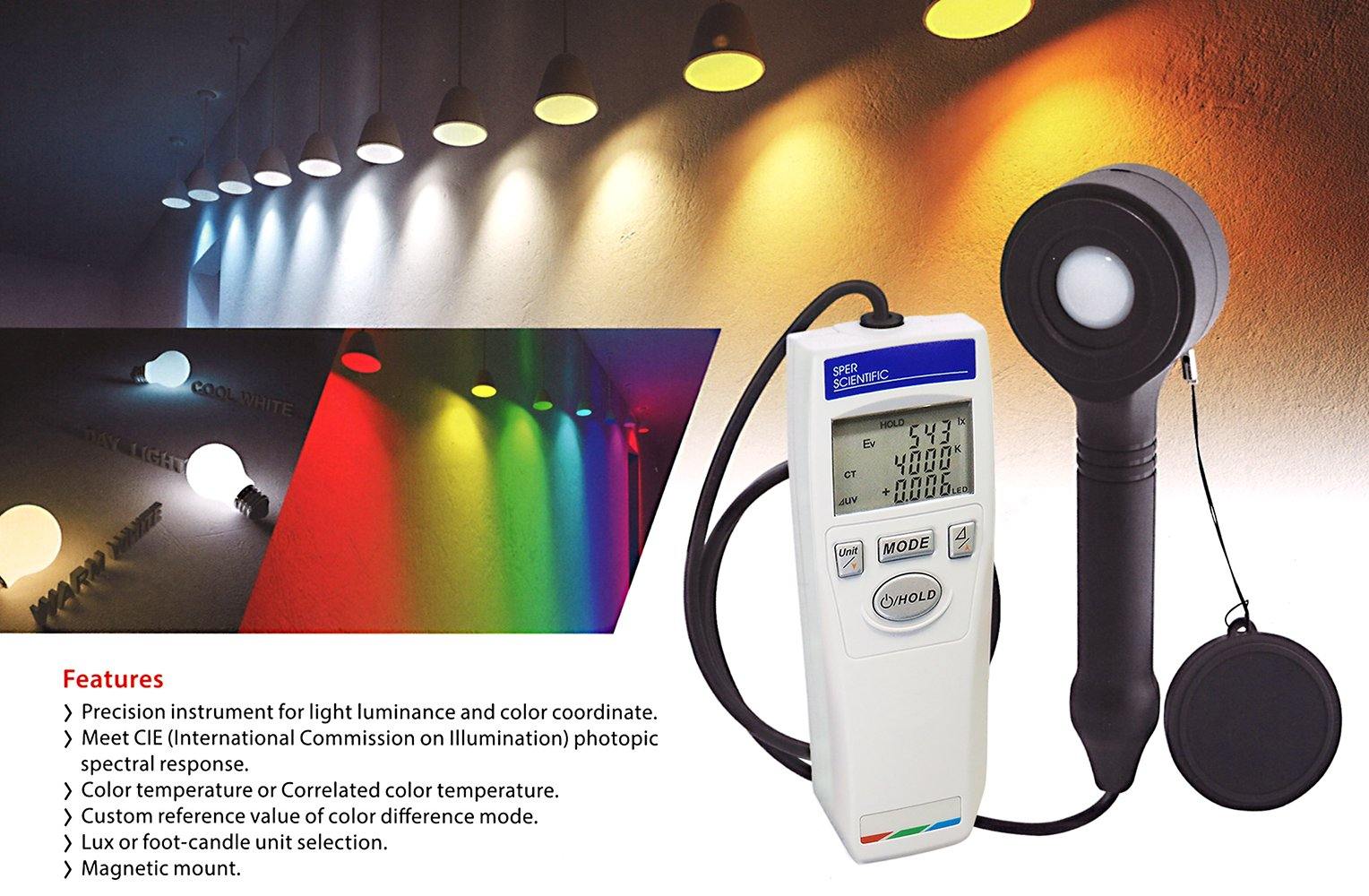 Color LED Light Meter | Sper Scientific Direct