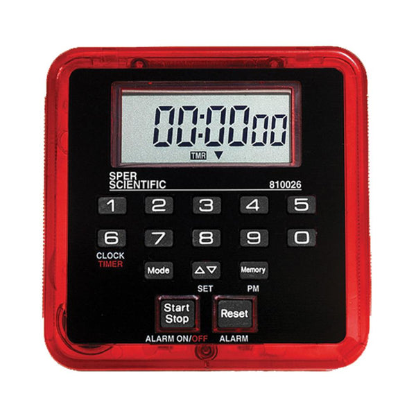 Count Up/Count Down Timer - 100 Hrs. | Sper Scientific Direct