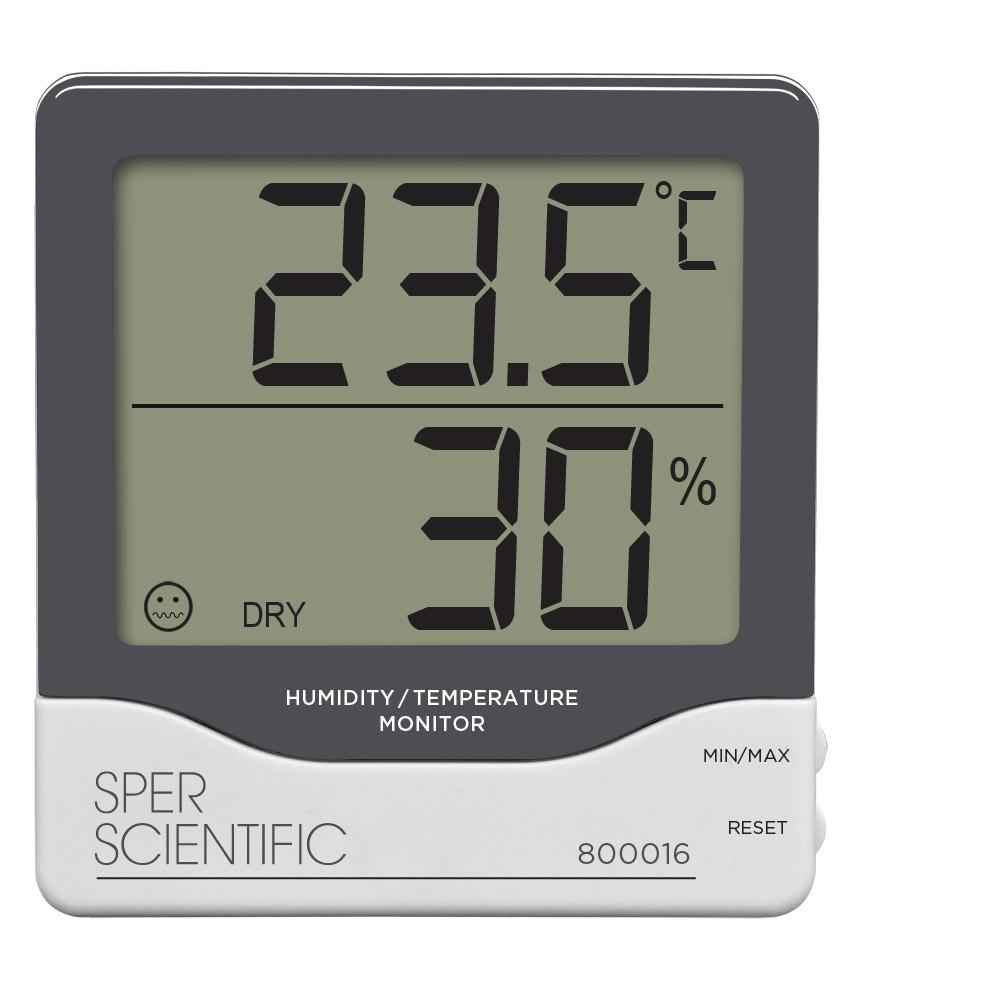 Continuous Humidity Monitor Air Quality Humidity and Temperature Monitor Device – Sper Scientific ...