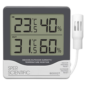 Indoor Outdoor Digital Thermometer, Temperature Monitor Meter with