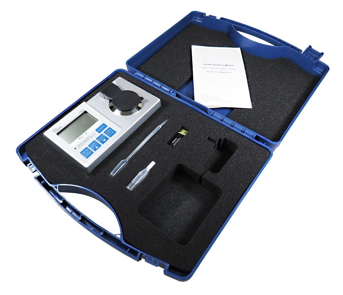 Lab Digital Refractometer - Brix 0 to 88% | Sper Scientific Direct