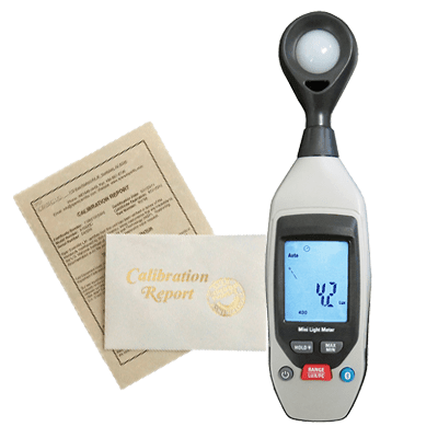 NIST Traceable Certificate of Compliance - Visible Light Meters (requires meter purchase) | Sper Scientific Direct