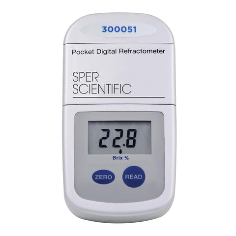 Pocket Digital Refractometer - Brix 0 to 65% | Sper Scientific Direct