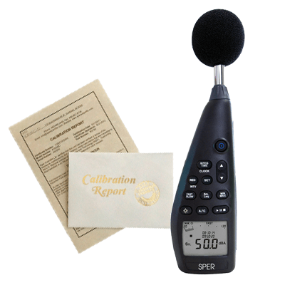 Recertification - Digital Sound Meters + Calibrators | Sper Scientific Direct