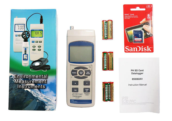 SD Card Datalogger pH Meter | Sper Scientific Direct