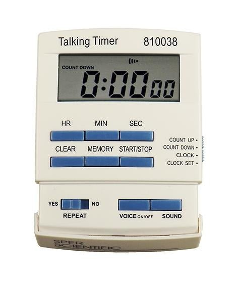 Talking Timer | Sper Scientific Direct