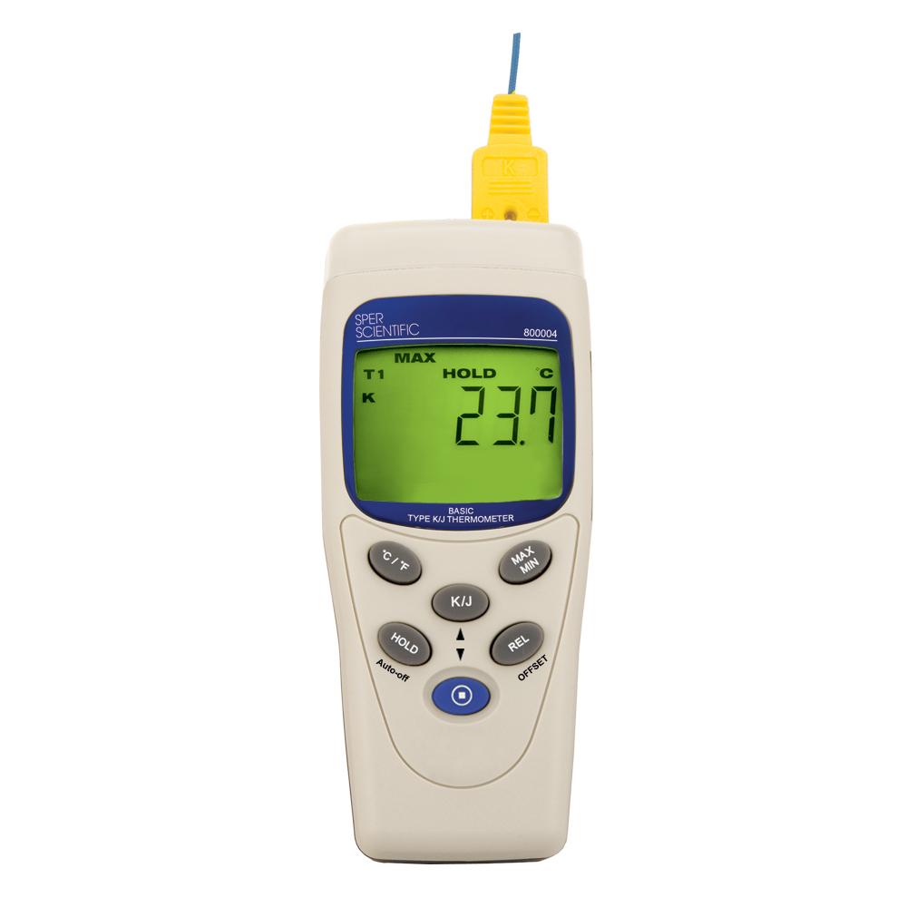 Scientific Digital Thermometer 1 Sensor Probe K-type HVAC Tool