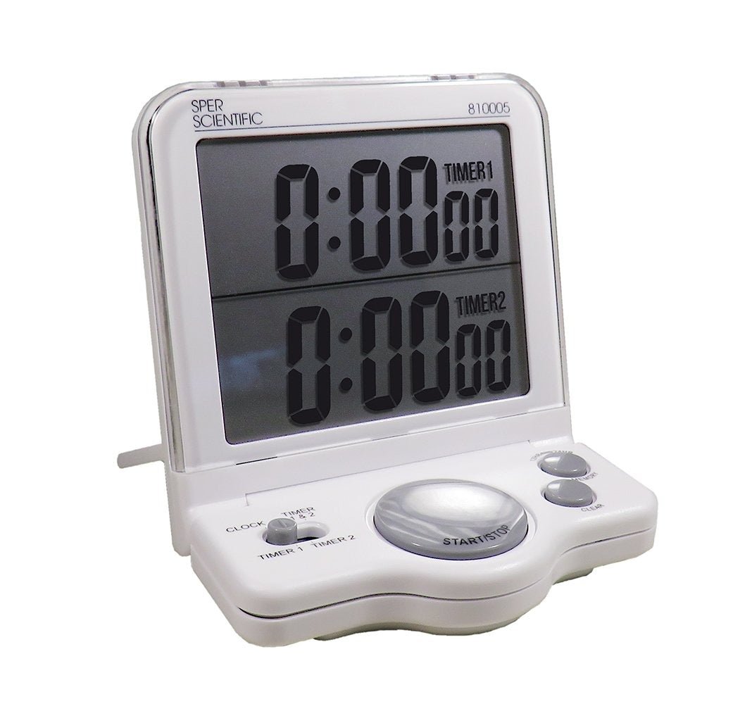 White Large Display Timer - Sper Scientific Direct