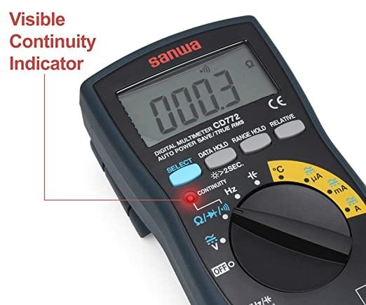 CD772 | Digital Multimeter with Backlight & Temperature Measurement - Sanwa-America.com