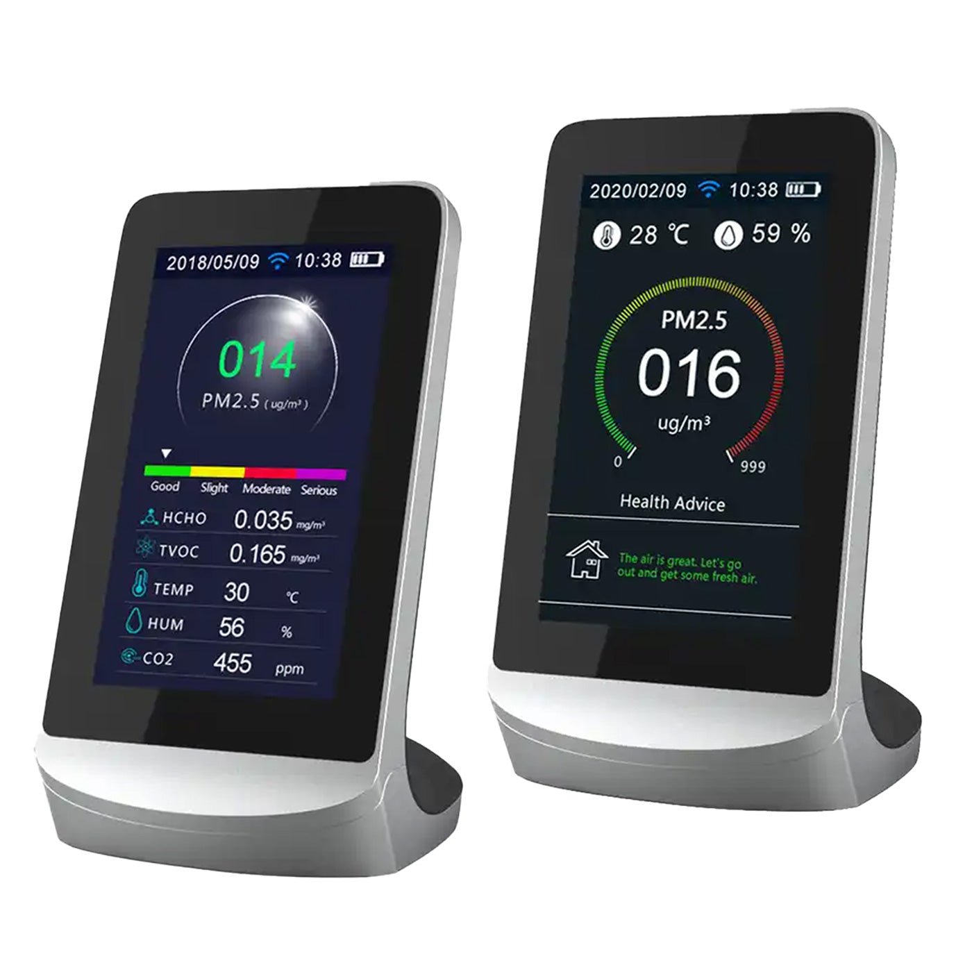 air quality monitor for cigarette smoke 2in1 Detector with Remote Control, No-Smoking and PM2.5 Alarm with Voice Reminder, Tobacco Control Guard Environmental Office Public Spaces Smart Surveillance System : Industrial & Scientific carbon dioxide levels Intelligent WIFI-Home Formaldehyde Smog-Meter CO2