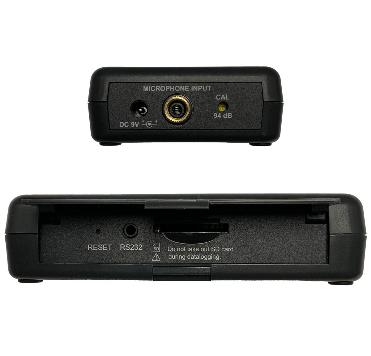 Noise Dosimeter Datalogger Side Views