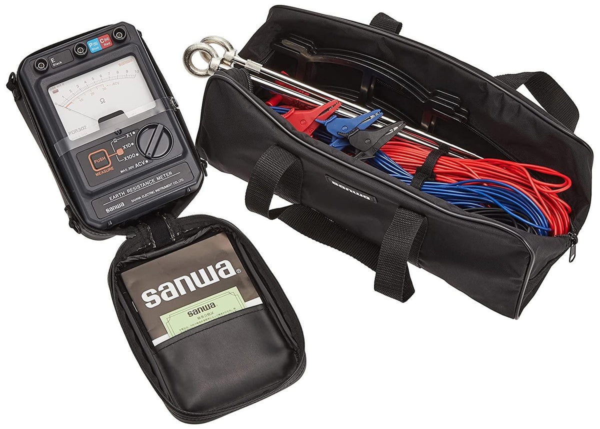 PDR302 | Portable Earth Tester with Phase Detection - Sanwa-America.com