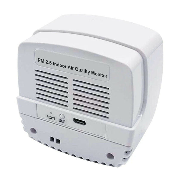 PM 2.5 Indoor Air Quality Monitor Back