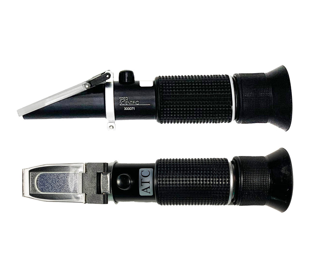 Salinity and Brix Refractometer - 0 to 28% with 0 to 32% Brix and ATC ...