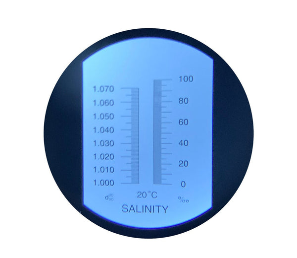 Salinity Refractometer - 0-100 PPT Dual Scale