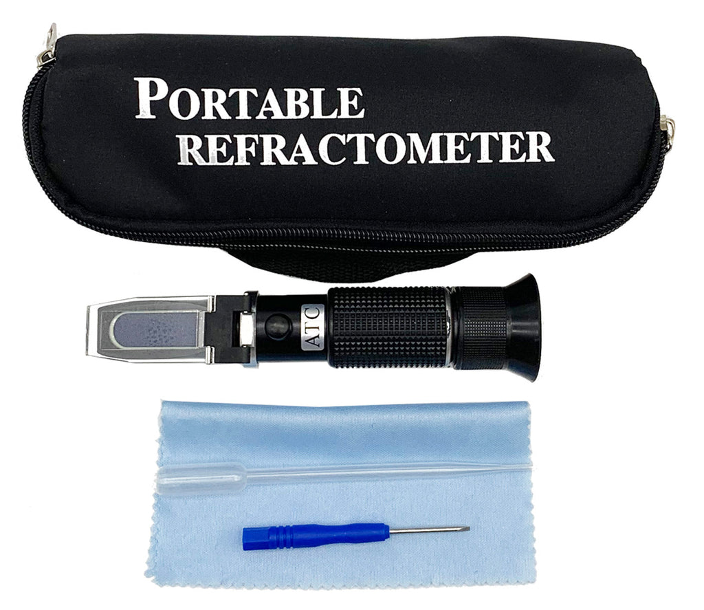 Refractomètre Portable Noir : Contrôle Sucre et Qualité Fruits, ATC, Brix  0-32%