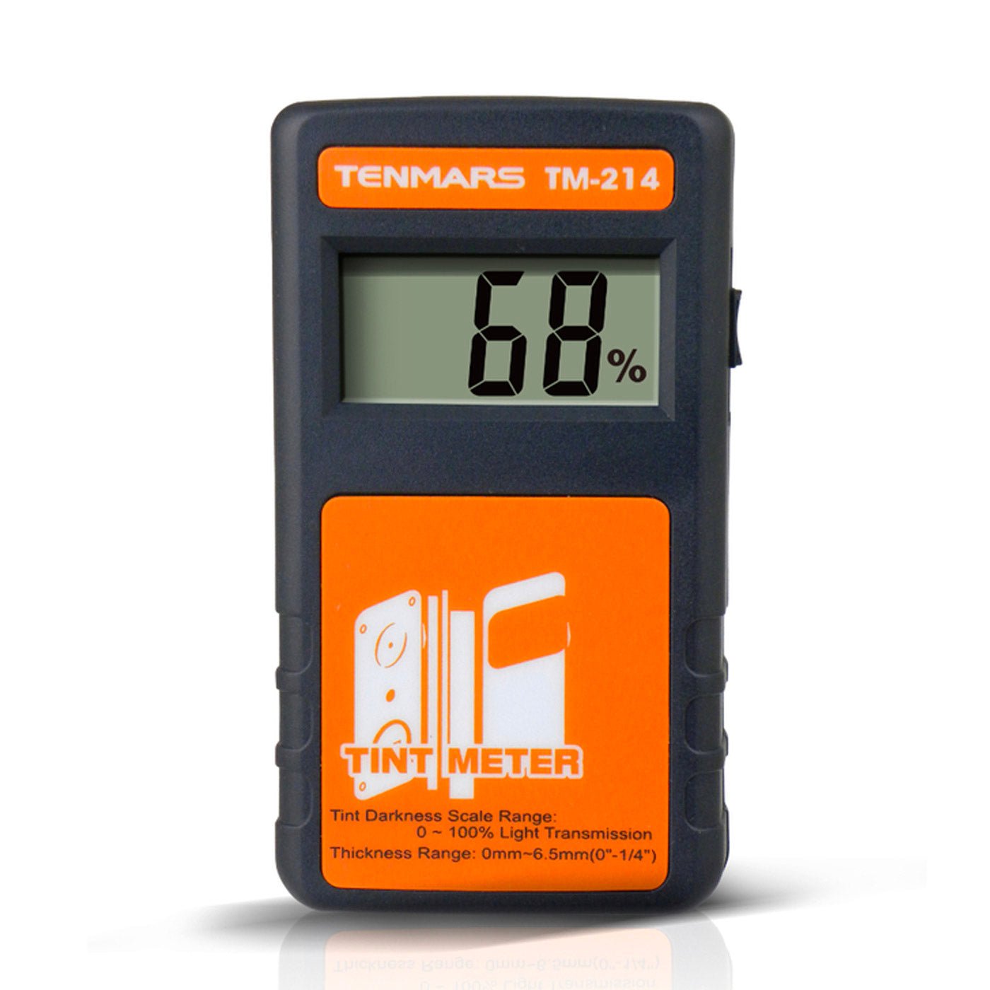 Window Tint Meter Law Enforcement Tint 100% VLT Visual Light Transmission  Tester Continuous Measurement Transmitter and Receiver for Car Vehicle
